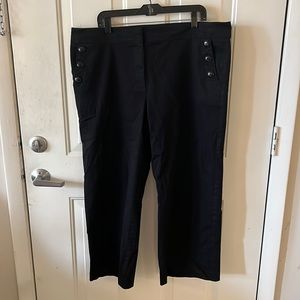 LOFT wide leg capris size 16